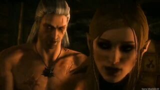 Elf Girl Mottle Rewards Geralt for Saving Her Life Witcher 2