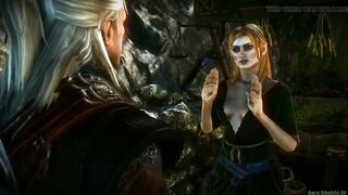 Elf Girl Mottle Rewards Geralt for Saving Her Life Witcher 2