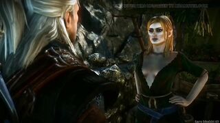 Elf Girl Mottle Rewards Geralt for Saving Her Life Witcher 2