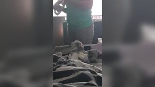 Step mom sneaking into step son room for fuck while Husband is away