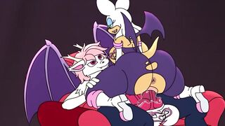 Rouge the bat rides on Biscuits