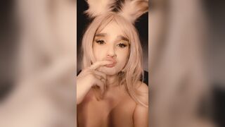 Playful bunny tease