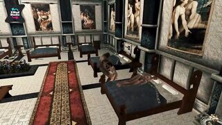 Fucking a Sexy Slave Dancer in a Majestic Palace in Front of Everyone