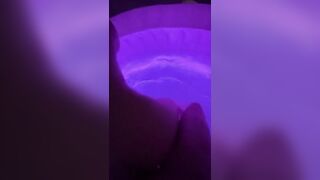 Girlfriend riding dick in hot tub