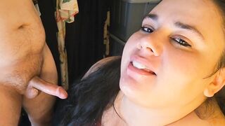 SSBBW blowjob SWOLLOW cum