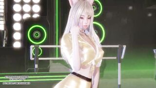 MMD T-ARA - Sugar Free Ahri Seraphine Akali Sexy Hot Kpop Dance League Of Legends 4K Uncensored