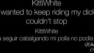 KittWhite I wanted to keep riding my dick couldn't stop