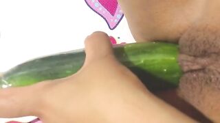 Put your cucumber in me, put it all inside me please.