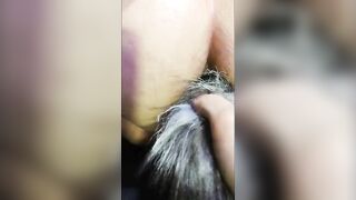 put my fox tail in my ass and make me moan with pleasure I love to feel that toy in my ass which makes me feel like a real slut