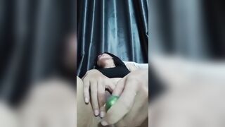 Fucking Pussy With Cucumber