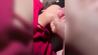 She records me cuming down her throat and fuckin it