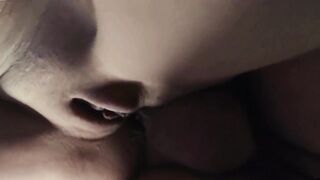 Real anal sex close up. My cock is hard from her moans!