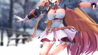 Cute Princess With Big Tits Dancing (3D HENTAI)