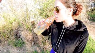 Drinking Pee in the Ecological Reserve of Argentina in Front of Everyone