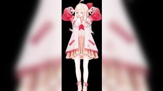 Jiaran Diana Hentai Chinese Vtuber Undress Dancing Mmd 3D Black Eyes Color Edit Smixix