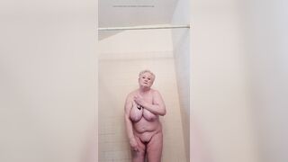 Sexy GILF Taking a Shower