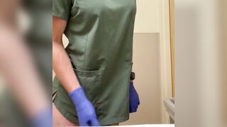 Nurse slut hole stuffed for her work shift