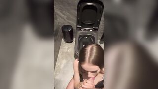 18 year old model Sofiia_Princess I give a blowjob to a guy in the restroom of a restaurant