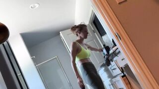 Skinny floppy tit wife inspection