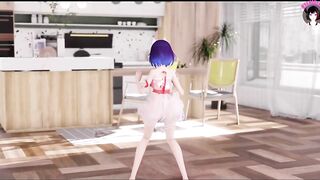 Nozomi - Cute Cat Girl Dancing + Gradual Undressing (3D HENTAI)