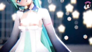 Cute Miku Dancing Showing Her Sexy Panties + Gradual Undressing (3D HENTAI)