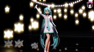 Cute Miku Dancing Showing Her Sexy Panties + Gradual Undressing (3D HENTAI)