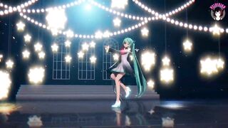 Cute Miku Dancing Showing Her Sexy Panties + Gradual Undressing (3D HENTAI)