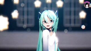 Cute Miku Dancing Showing Her Sexy Panties + Gradual Undressing (3D HENTAI)