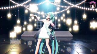 Cute Miku Dancing Showing Her Sexy Panties + Gradual Undressing (3D HENTAI)