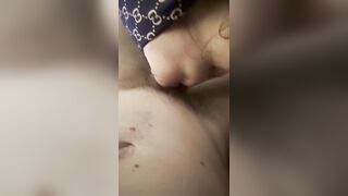 Blow job Gucci Asian big dick takes it all deep throat sucking licking wife in the bedroom loves the hard dick in the mouth XXXX