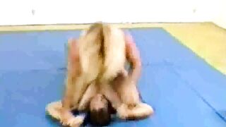 mixed wrestling with a strong fbb- YouTube