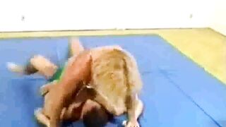 mixed wrestling with a strong fbb- YouTube