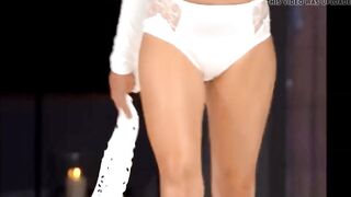 White lingerie defile