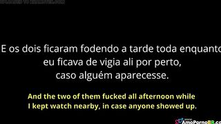 I keep watch over my wife, so she can fuck another man here at home - AmoPornoBR