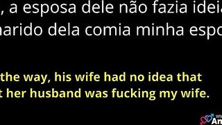 I keep watch over my wife, so she can fuck another man here at home - AmoPornoBR