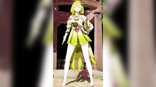 Honkai Impact 3rd Griseo Undress Dance Hentai Mmd 3D Blonde Hair Color Edit Smixix