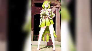 Honkai Impact 3rd Griseo Undress Dance Hentai Mmd 3D Blonde Hair Color Edit Smixix