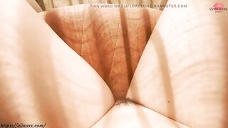 Chair humping in a hotel room in front of the window (POV+ClOSEUP)