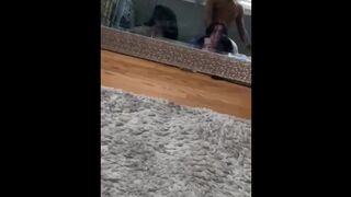 (Full Version on my Onlyfans)daddy Fucking me Rough Doggystyle while I Watch in the Mirror